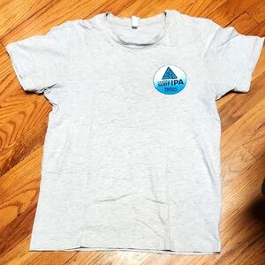 Gray T-Shirt with Blue Surf IPA Logo S, VGUC